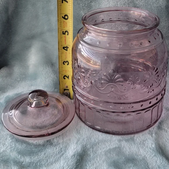 The Pioneer Woman Pink Glass Canister Set with Lids - Picture 7 of 8